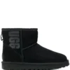 Women UGG Logo Print Ankle Boots