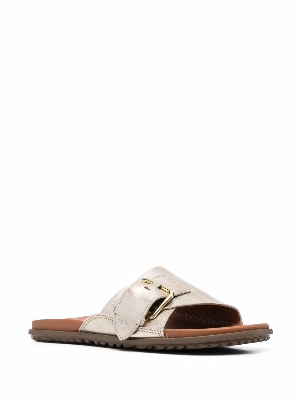 Women UGG Buckled Metallic Sandals 2 Women UGG Buckled Metallic Sandals - Image 2