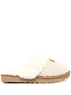 Women UGG Cozy Knitted Sheepskin Slipper