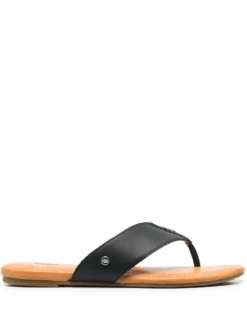 Women UGG Carey Leather Flip Flops