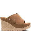 Women UGG Braided Wedge-heel Sandals