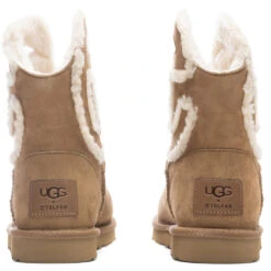 UGG X Telfar Logo Mini Boot - Chestnut -Ugg Shop UGG x Telfar Logo Mini Chestnut 1122991 CHE 10 22 2021 01 4